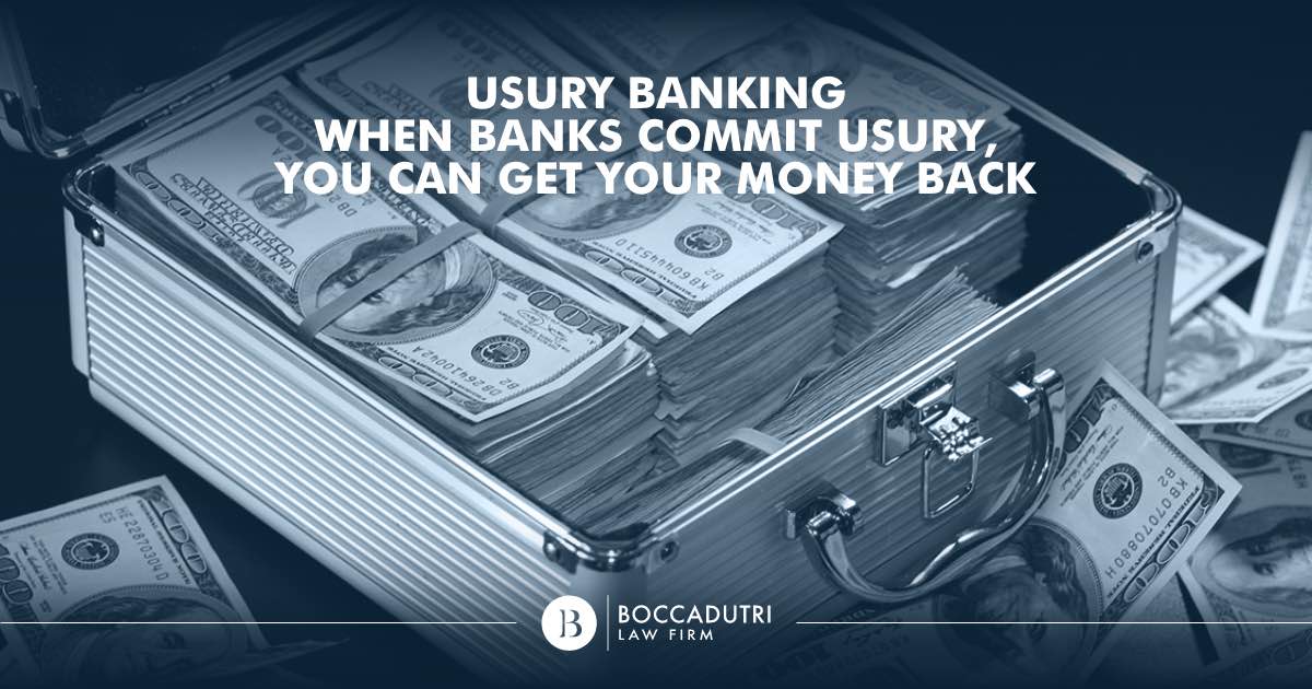 Usury Banking – When banks commit usury, you can get your money back