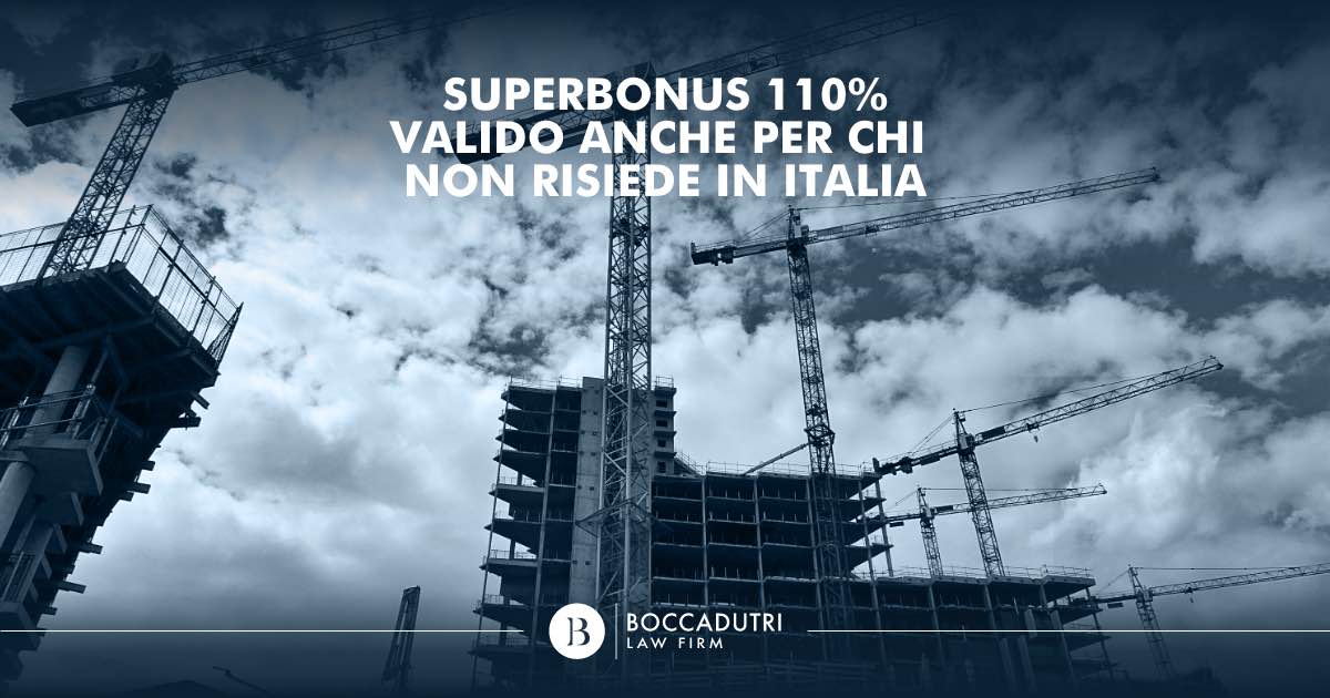 Superbonus 110% valido anche per chi non risiede in Italia