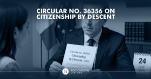 The new Circular no. 36356 on Citizenship by descent